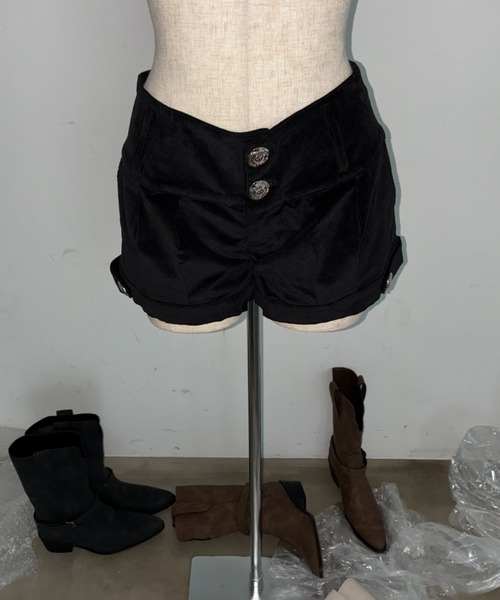 SHAGGIE（シャギー）の「マイクロミニコーデュロイショートパンツ（その他パンツ・レディース・ブラック/ブラウン・MEDIUM/SMALL）」の16枚目の写真