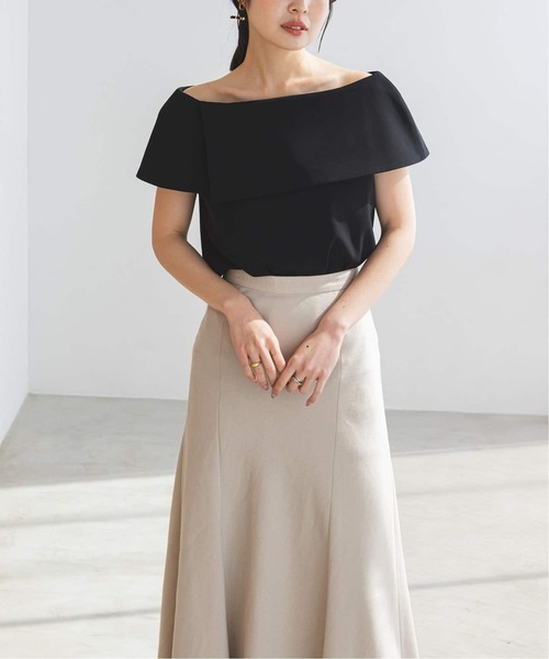 Noble(ノーブル)の「《追加》【洗える】ケープブラウス 7(シャツ/ブラウス・レディース・モカ/サックスブルー/ホワイト/ブラック・FREE)」の12枚目の写真