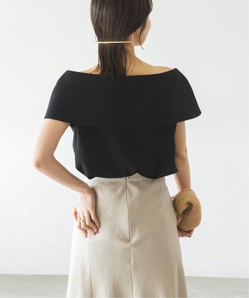 Noble(ノーブル)の「《追加》【洗える】ケープブラウス 7(シャツ/ブラウス・レディース・モカ/サックスブルー/ホワイト/ブラック・FREE)」の14枚目の写真