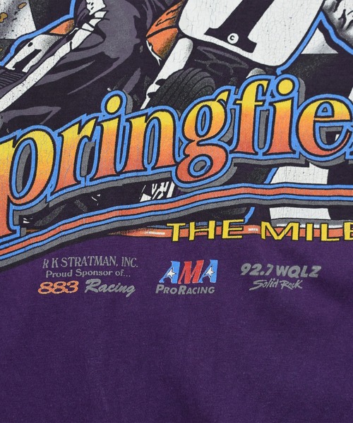 LABORATORY R（ラボラトリーアール）の「【ヴィンテージ古着】90’s Hanes “Spring field”レーシング Tシャツ USA製（Tシャツ/カットソー・メンズ・パープル・LARGE）」の7枚目の写真