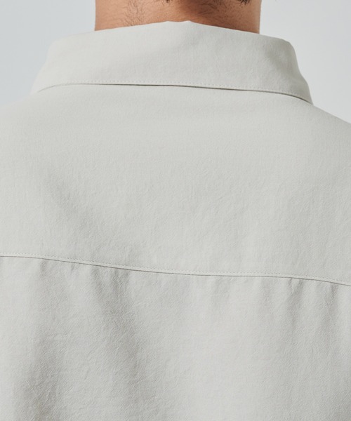 SHAREEF（シャリーフ）の「MESH SLEEVE SHIRTS（シャツ/ブラウス・メンズ・ブラック/ライトグレー・1/2）」の5枚目の写真