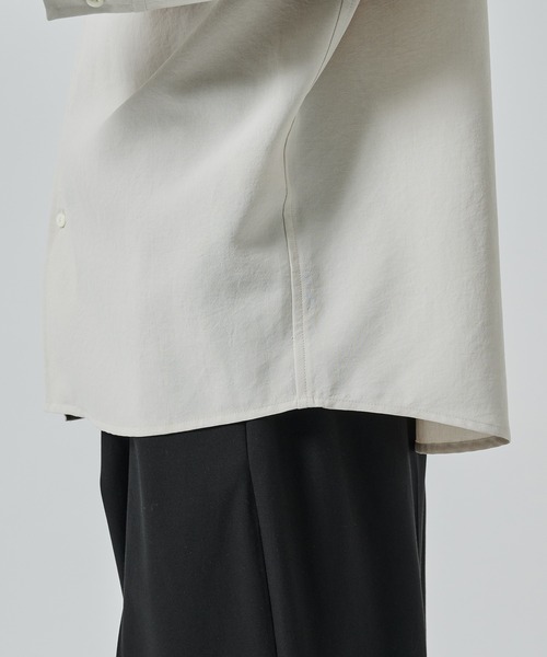 SHAREEF（シャリーフ）の「MESH SLEEVE SHIRTS（シャツ/ブラウス・メンズ・ブラック/ライトグレー・1/2）」の7枚目の写真