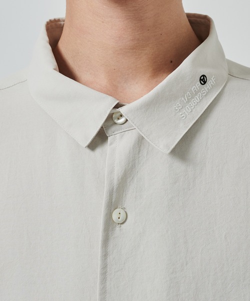SHAREEF（シャリーフ）の「MESH SLEEVE SHIRTS（シャツ/ブラウス・メンズ・ブラック/ライトグレー・1/2）」の8枚目の写真