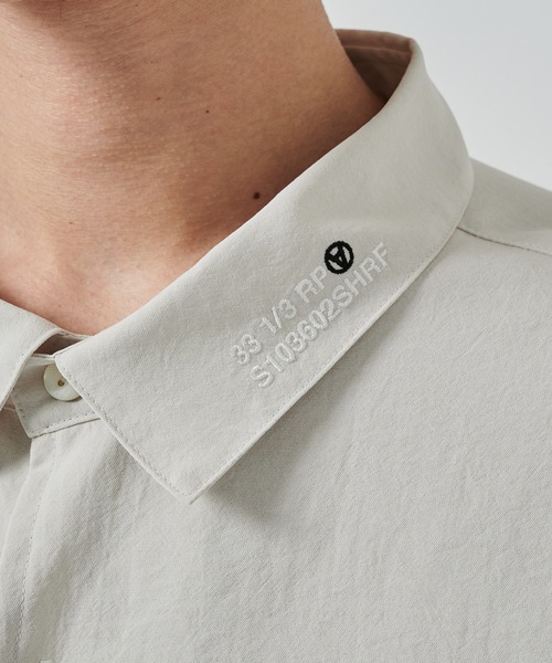 SHAREEF（シャリーフ）の「MESH SLEEVE SHIRTS（シャツ/ブラウス・メンズ・ブラック/ライトグレー・1/2）」の9枚目の写真