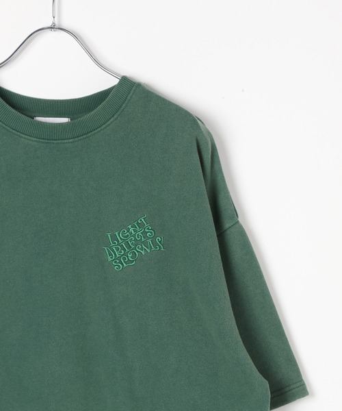 PBLIM（ページボーイリム）の「《UNISEX/セットアップ対応》アップリケロゴプルオーバー（Tシャツ/カットソー・レディース・ブラウン/グリーン/スミクロ・MEDIUM/LARGE）」の5枚目の写真