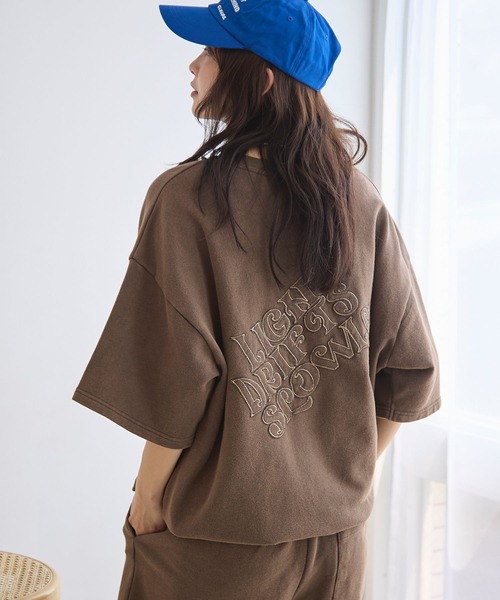 PBLIM（ページボーイリム）の「《UNISEX/セットアップ対応》アップリケロゴプルオーバー（Tシャツ/カットソー・レディース・ブラウン/グリーン/スミクロ・MEDIUM/LARGE）」の20枚目の写真