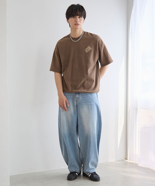 PBLIM（ページボーイリム）の「《UNISEX/セットアップ対応》アップリケロゴプルオーバー（Tシャツ/カットソー・レディース・ブラウン/グリーン/スミクロ・MEDIUM/LARGE）」の21枚目の写真