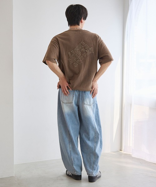 PBLIM（ページボーイリム）の「《UNISEX/セットアップ対応》アップリケロゴプルオーバー（Tシャツ/カットソー・レディース・ブラウン/グリーン/スミクロ・MEDIUM/LARGE）」の22枚目の写真