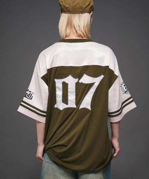 LTR DEPTH（レイターデプス）の「LTR DEPTH/ナンバリングホッケーT（Tシャツ/カットソー・メンズ・ピンク/グレー・MEDIUM/LARGE）」の4枚目の写真