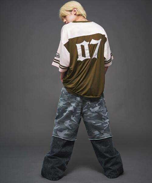 LTR DEPTH（レイターデプス）の「LTR DEPTH/ナンバリングホッケーT（Tシャツ/カットソー・メンズ・ピンク/グレー・MEDIUM/LARGE）」の6枚目の写真