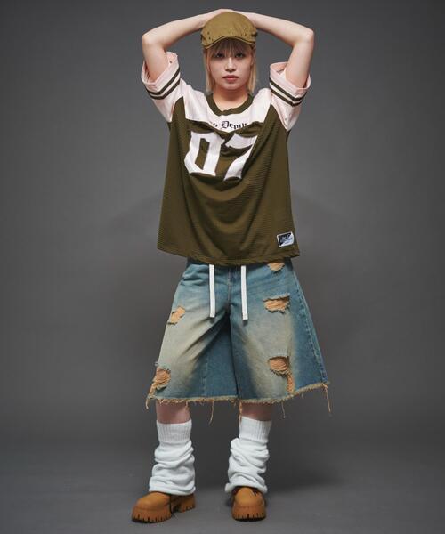 LTR DEPTH（レイターデプス）の「LTR DEPTH/ナンバリングホッケーT（Tシャツ/カットソー・メンズ・ピンク/グレー・MEDIUM/LARGE）」の7枚目の写真