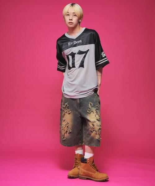 LTR DEPTH（レイターデプス）の「LTR DEPTH/ナンバリングホッケーT（Tシャツ/カットソー・メンズ・ピンク/グレー・MEDIUM/LARGE）」の9枚目の写真