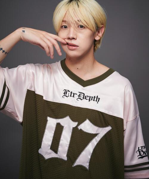 LTR DEPTH（レイターデプス）の「LTR DEPTH/ナンバリングホッケーT（Tシャツ/カットソー・メンズ・ピンク/グレー・MEDIUM/LARGE）」の16枚目の写真