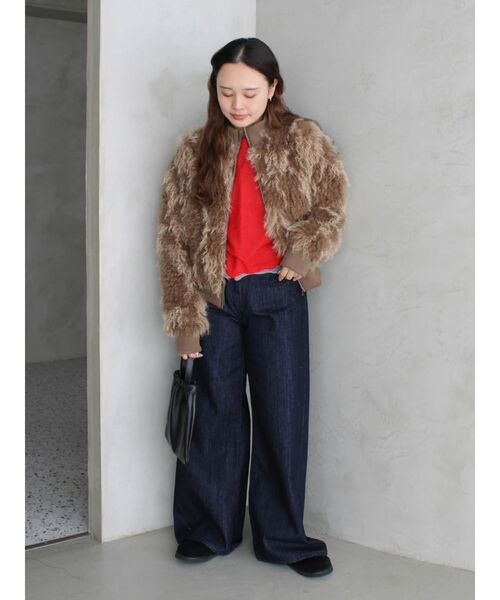 Ungrid（アングリッド）の「スクエアショルダーレザーバッグ（ショルダーバッグ・レディース・ブラック・FREE）」の3枚目の写真