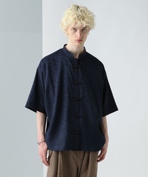 メイドインフランス　Bleu De Paname綿チャイナシャツ　ネイビーカラー 楽天市場】リネン チャイナシャツ（カラーブルー）（メンズ