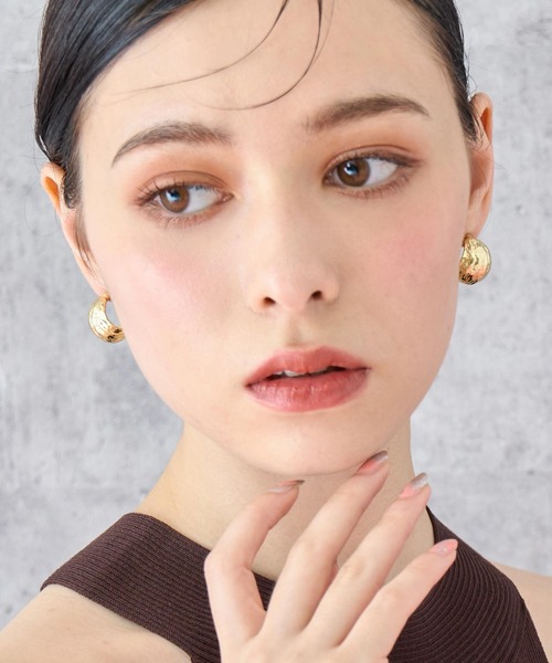 ANAP（アナップ）の「ボリューム フープ ピアス（ピアス（両耳用）・レディース・シルバー/ゴールド・FREE）」の6枚目の写真