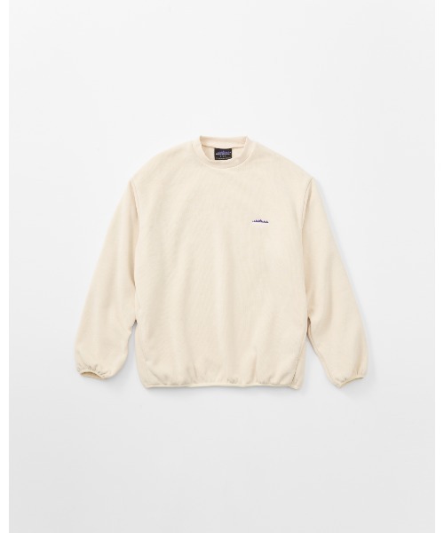 THOUSAND MILE（サウザンドマイル）の「【THOUSAND MILE】KNIT FLEECE CREW NECK PULLOVER/ニットフリース クルーネックプルオーバー（その他トップス・メンズ・ブラック/ライトベージュ/チャコールグレー/オフホワイト/ボルドー・XL/L/M/S/XS）」の2枚目の写真