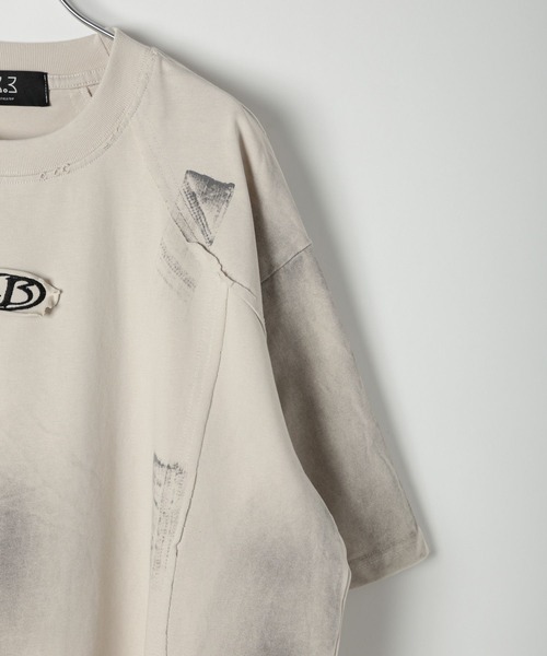 3.3 Field Trip （3.3フィールドトリップ）の「3.3 Field Trip／ブラシシェードＴEE（Tシャツ/カットソー・メンズ・ベージュ/ブラック・LARGE/MEDIUM）」の5枚目の写真