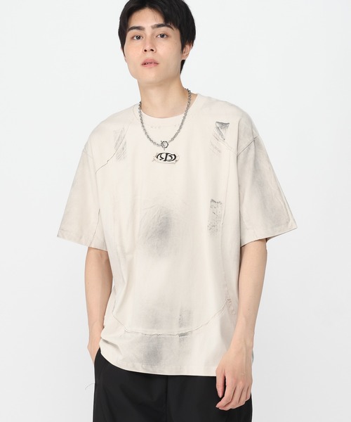 3.3 Field Trip （3.3フィールドトリップ）の「3.3 Field Trip／ブラシシェードＴEE（Tシャツ/カットソー・メンズ・ベージュ/ブラック・LARGE/MEDIUM）」の14枚目の写真