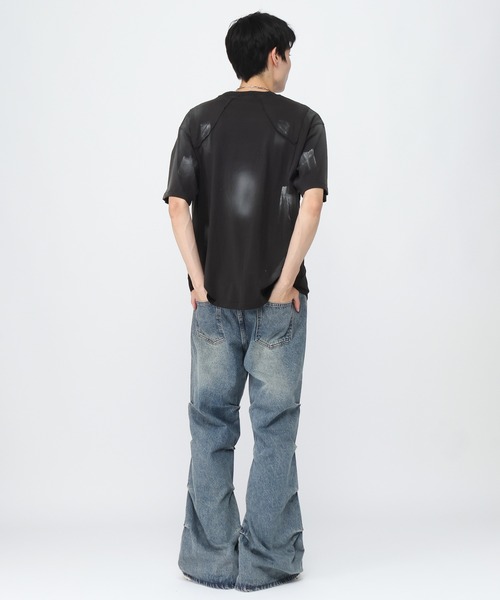 3.3 Field Trip （3.3フィールドトリップ）の「3.3 Field Trip／ブラシシェードＴEE（Tシャツ/カットソー・メンズ・ベージュ/ブラック・LARGE/MEDIUM）」の18枚目の写真