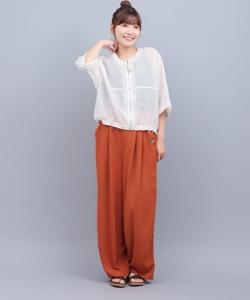 チチカカ(チチカカ)の「タックコクーンパンツ(その他パンツ・レディース・ブラック/カーキ/レンガ・FREE)」の6枚目の写真