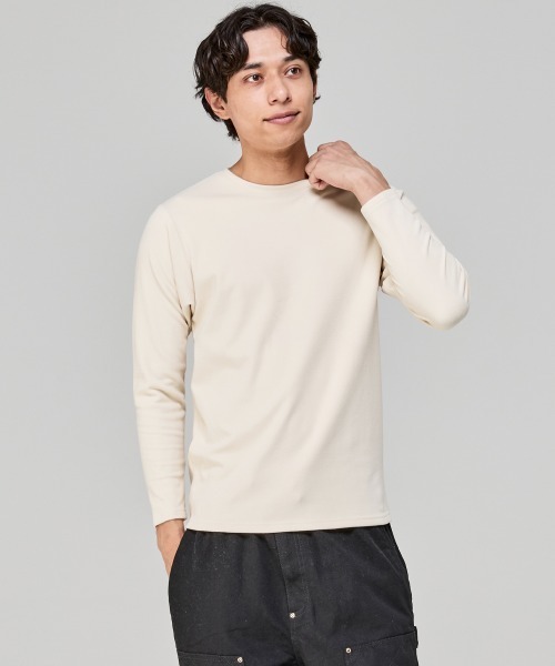 KRIFF MAYER(クリフメイヤー)の「【ストレッチ】もちのびクルーネックインナー長袖(Tシャツ/カットソー・メンズ・ブラック/グレー/ナチュラル・X-LARGE/LARGE/MEDIUM/SMALL)」の16枚目の写真