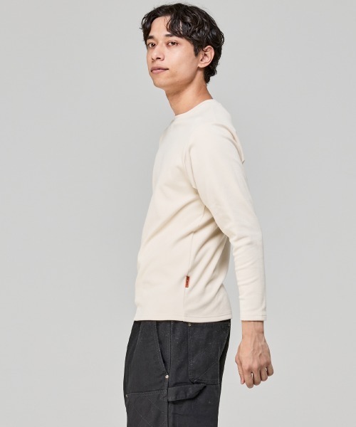 KRIFF MAYER(クリフメイヤー)の「【ストレッチ】もちのびクルーネックインナー長袖(Tシャツ/カットソー・メンズ・ブラック/グレー/ナチュラル・X-LARGE/LARGE/MEDIUM/SMALL)」の15枚目の写真