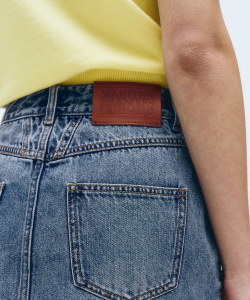 MARITHE + FRANCOIS GIRBAUD(マリテフランソワジルボー)の「W STRAIGHT DENIM MINI SKIRT(スカート・レディース・ダークブルー/ブルー/ライトブルー・SMALL/MEDIUM)」の9枚目の写真