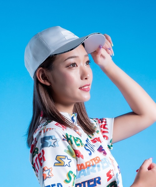 STARTER(スターター)の「●STARTER GOLF●スターターゴルフ アメリカンタイプシルエット STARTERロゴベースボールキャップ サイズ調節可能 SG-023005(キャップ・メンズ・ブラック/レッド/ホワイト・L/M)」の6枚目の写真