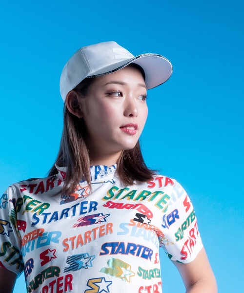 STARTER(スターター)の「●STARTER GOLF●スターターゴルフ アメリカンタイプシルエット STARTERロゴベースボールキャップ サイズ調節可能 SG-023005(キャップ・メンズ・ブラック/レッド/ホワイト・L/M)」の7枚目の写真