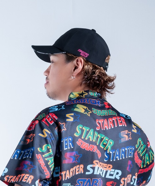 STARTER(スターター)の「●STARTER GOLF●スターターゴルフ アメリカンタイプシルエット STARTERロゴベースボールキャップ サイズ調節可能 SG-023005(キャップ・メンズ・ブラック/レッド/ホワイト・L/M)」の9枚目の写真
