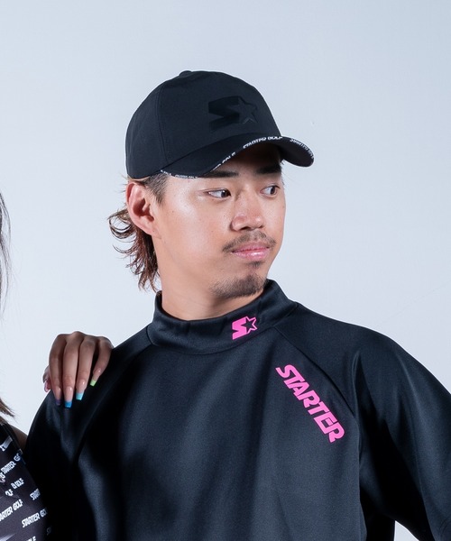 STARTER(スターター)の「●STARTER GOLF●スターターゴルフ アメリカンタイプシルエット STARTERロゴベースボールキャップ サイズ調節可能 SG-023005(キャップ・メンズ・ブラック/レッド/ホワイト・L/M)」の10枚目の写真