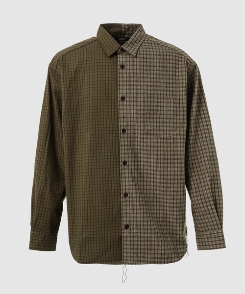 COTTON FLANNEL CHECK MIX SHIRT（シャツ/ブラウス）｜COMME des