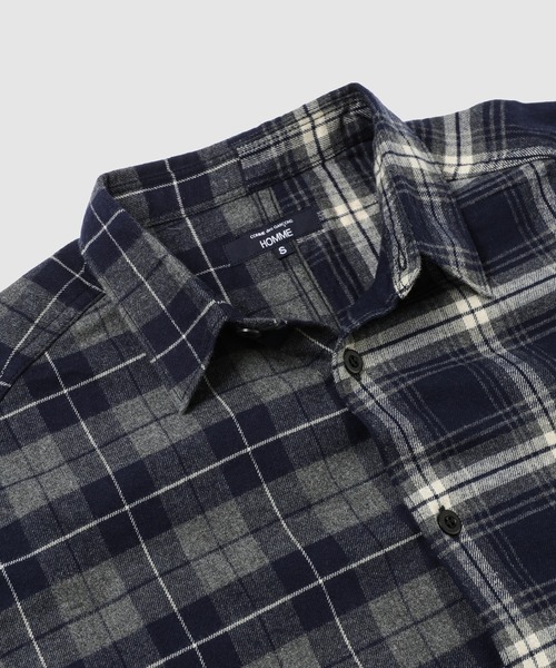 COTTON FLANNEL CHECK MIX SHIRT（シャツ/ブラウス）｜COMME des