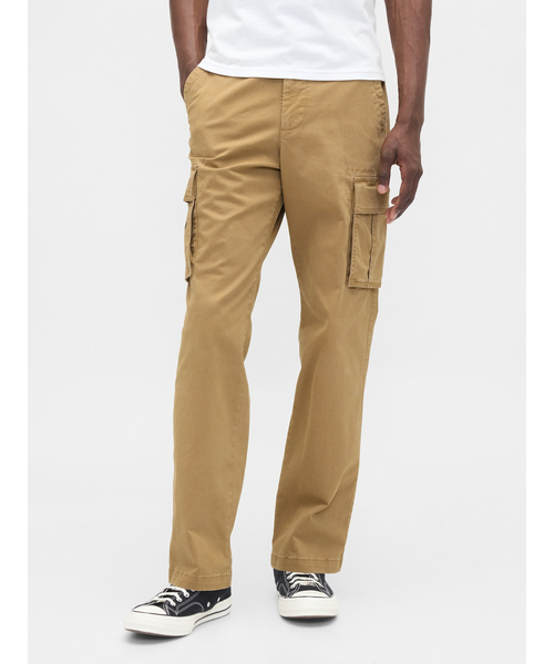 GAP（ギャップ）の「エッセンシャル ストレート カーゴパンツ（カーゴパンツ・メンズ・ベージュ/カーキ/ブラック・28W 30L/29W 30L/30W 30L/31W 30L/31W 32L/32W 30L/32W 32L/33W 32L/34W 32L/36W 32L）」の6枚目の写真
