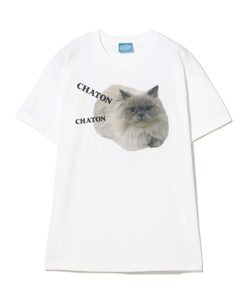 mmts（マミタス）の「CHATON ルビー Tシャツ（Tシャツ/カットソー・レディース・ブルー系その他2/ホワイト・XL/L/M）」の2枚目の写真