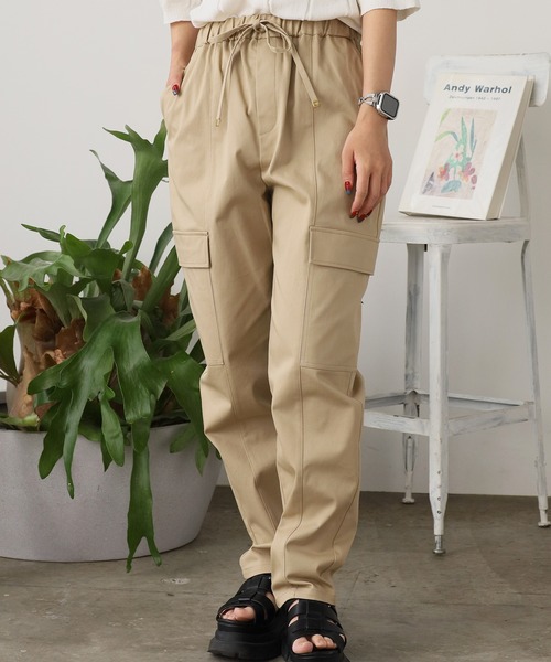【関税込み】Rohe トープ テーラード カーゴパンツ ストレッチテーパードカーゴパンツ（カーゴパンツ）｜ROOPTOKYO