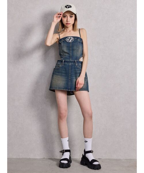 GYDA(ジェイダ)の「GD SOX(ソックス/靴下・レディース・ライム/ブラック/オフホワイト・FREE)」の7枚目の写真