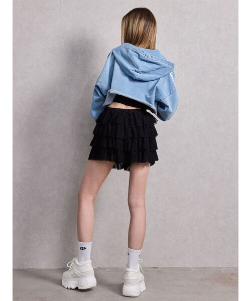 GYDA(ジェイダ)の「GD SOX(ソックス/靴下・レディース・ライム/ブラック/オフホワイト・FREE)」の11枚目の写真