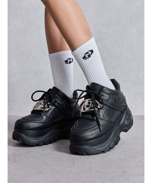 GYDA(ジェイダ)の「GD SOX(ソックス/靴下・レディース・ライム/ブラック/オフホワイト・FREE)」の19枚目の写真