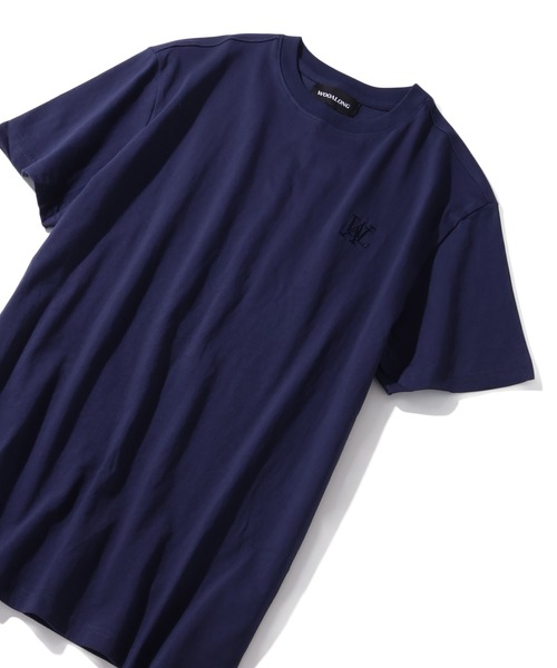 WOOALONG（ウアロン）の「【WOOALONG/ウアロン】2Pack Short Sleeve Cotton Tshirt /刺繍ロゴ 半袖Tシャツ【2枚組】（Tシャツ/カットソー・メンズ・グレー/ブラック/ネイビー/ホワイト・S/M/L）」の11枚目の写真