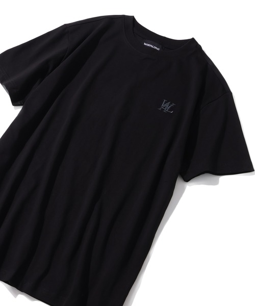 WOOALONG（ウアロン）の「【WOOALONG/ウアロン】2Pack Short Sleeve Cotton Tshirt /刺繍ロゴ 半袖Tシャツ【2枚組】（Tシャツ/カットソー・メンズ・グレー/ブラック/ネイビー/ホワイト・S/M/L）」の9枚目の写真