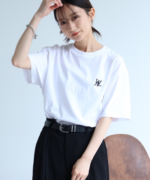 WOOALONG（ウアロン）の「【WOOALONG/ウアロン】2Pack Short Sleeve Cotton Tshirt /刺繍ロゴ 半袖Tシャツ【2枚組】（Tシャツ/カットソー・メンズ・グレー/ブラック/ネイビー/ホワイト・S/M/L）」の16枚目の写真