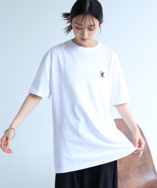WOOALONG（ウアロン）の「【WOOALONG/ウアロン】2Pack Short Sleeve Cotton Tshirt /刺繍ロゴ 半袖Tシャツ【2枚組】（Tシャツ/カットソー・メンズ・グレー/ブラック/ネイビー/ホワイト・S/M/L）」の18枚目の写真