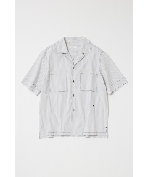 MOUSSY(マウジー)の「OPEN COLLAR シャツ(シャツ/ブラウス・レディース・ブルー系その他/ホワイト系その他・FREE)」の16枚目の写真