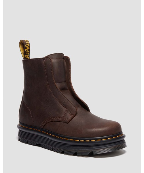 Dr. Martens(ドクターマーチン)の「Dr. Martens/ドクターマーチン ZEBZAG レースレス ブーツ 42653200(ブーツ・メンズ・ブラウン・UK9/UK6/UK5/UK4/UK3/UK8/UK7)」の1枚目の写真