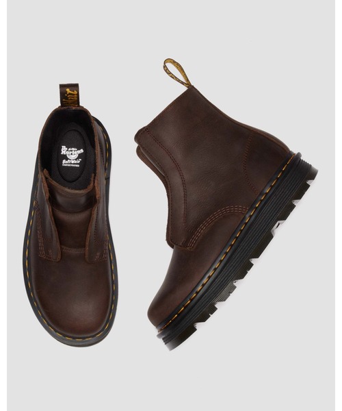 Dr. Martens(ドクターマーチン)の「Dr. Martens/ドクターマーチン ZEBZAG レースレス ブーツ 42653200(ブーツ・メンズ・ブラウン・UK9/UK6/UK5/UK4/UK3/UK8/UK7)」の2枚目の写真