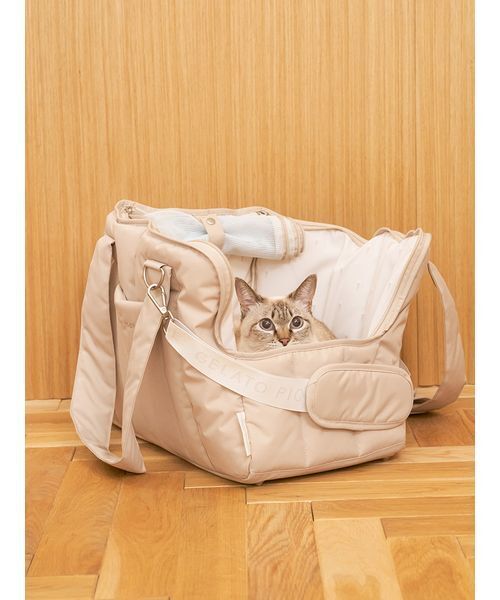 CAT&DOG】キルティングキャリーバック（ペット用キャリーケース
