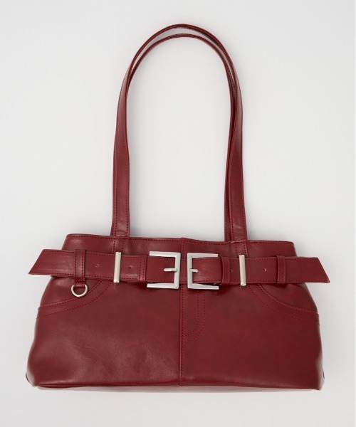 SLY(スライ)の「BELT SHOULDER BAG ベルト ショルダーバッグ(ショルダーバッグ・レディース・レッド/ベージュ/ブラック・FREE)」の3枚目の写真