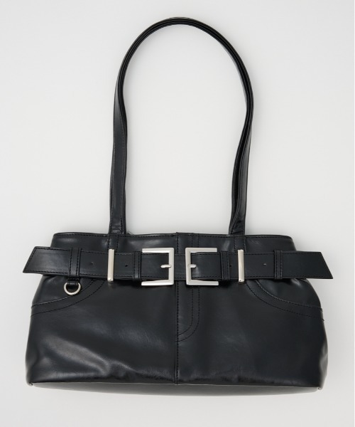 SLY(スライ)の「BELT SHOULDER BAG ベルト ショルダーバッグ(ショルダーバッグ・レディース・レッド/ベージュ/ブラック・FREE)」の2枚目の写真